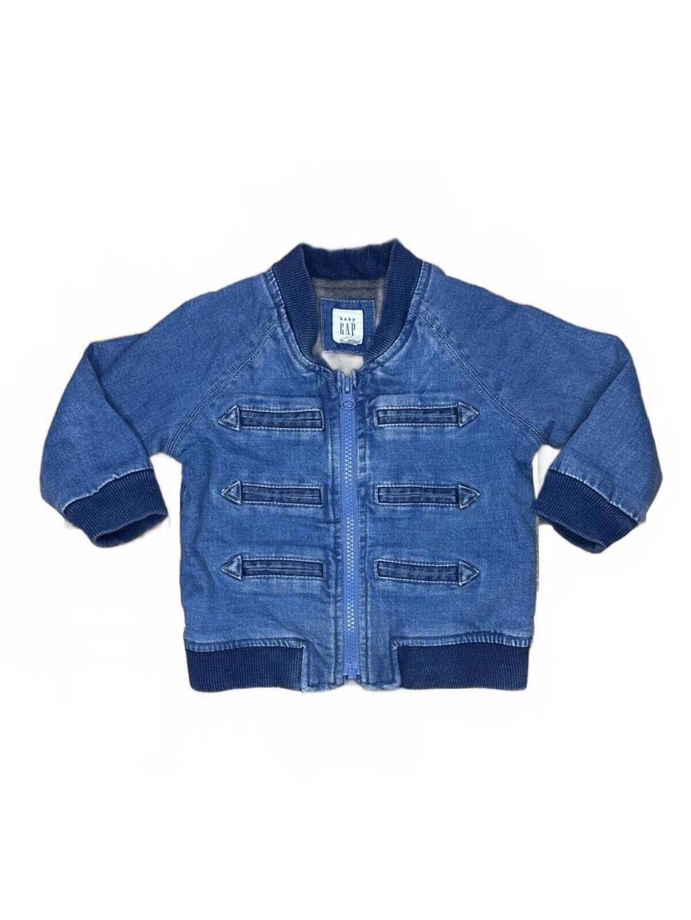 Baby GAP Denim Bomber Jacket 12-18 Months